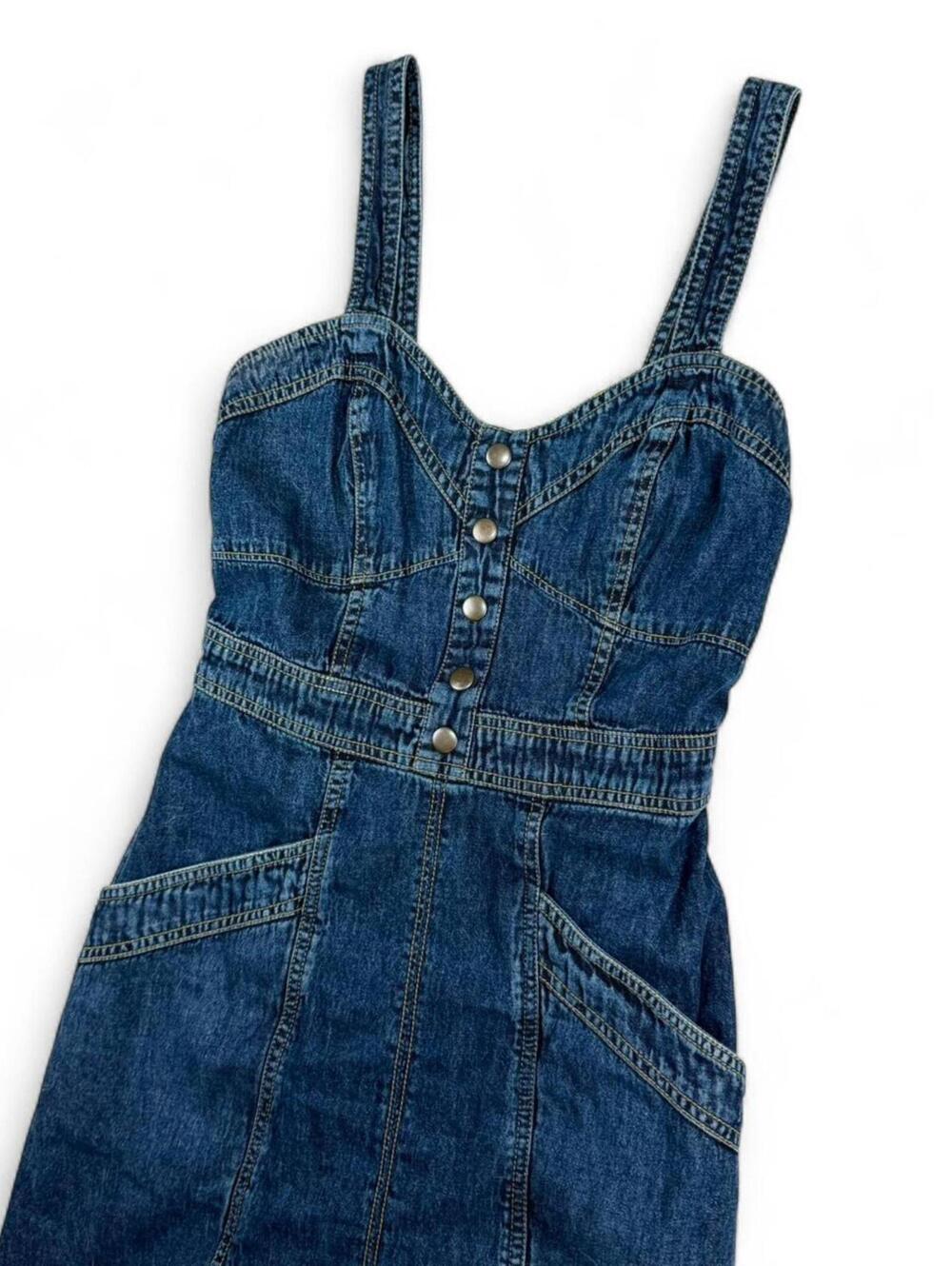 Denim Mini Dress - Picture 2 of 4